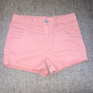 Size 3 Rose Pink Blue Jean Shorts
